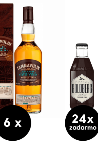 6 x Tamnavulin Double Cask + 24 x Goldberg Premium Cola  zadarmo