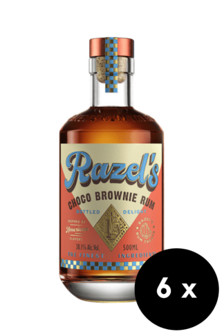 6 x  Razel’s Choco Brownie Rum