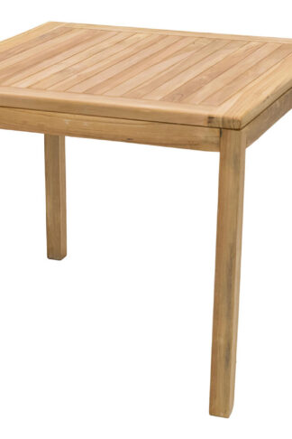 Deokork Záhradný stôl pevný FLORA 90x90 cm (teak)
