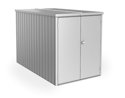 Biohort Multifunkčný úložný priestranný box BIOHORT Minigaráž (strieborná metalíza)