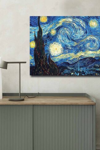 ASIR Obraz na plátne reprodukcia STARRY NIGHT V. V. GOGH 100 cm