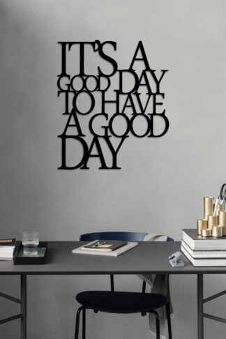 ASIR Kovová dekorácia na stenu IT'S A GOOD DAY 70 cm kov
