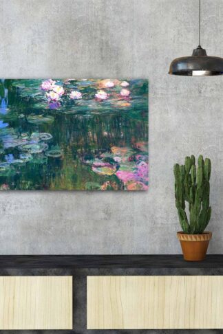 ASIR Reprodukcia obrazu na plátne VODNÉ LILIE C. MONET 45 cm