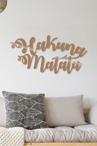 ASIR Kovová dekorácia na stenu HAKUNA MATATA 70 cm