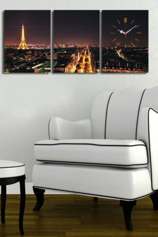 ASIR Nástenné hodiny na plátne PARIS 96 cm