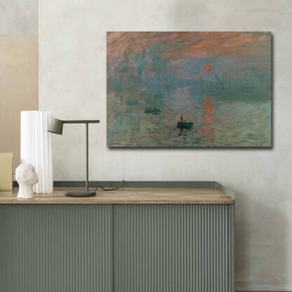 ASIR Reprodukcia obrazu na plátne VÝCHOD SĽNKA C. MONET 70 cm