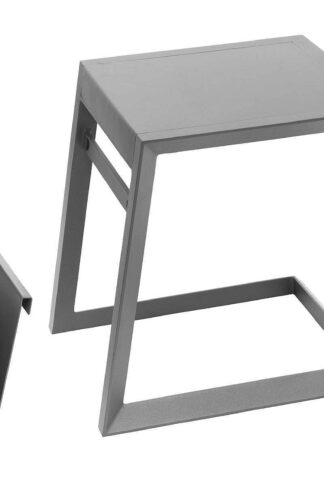 DEOKORK Kovový odkladací stolík LISABON (antracit)