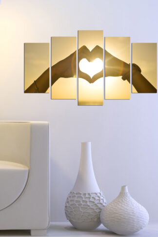 ASIR Súprava nástenných obrazov RUKY 110 cm MDF