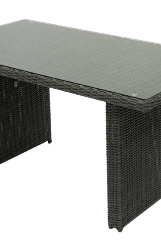 Deokork Ratanový stôl 140x80 cm SEVILLA (antracit)