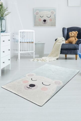 ASIR Koberec 100 x 160 BEAR biely