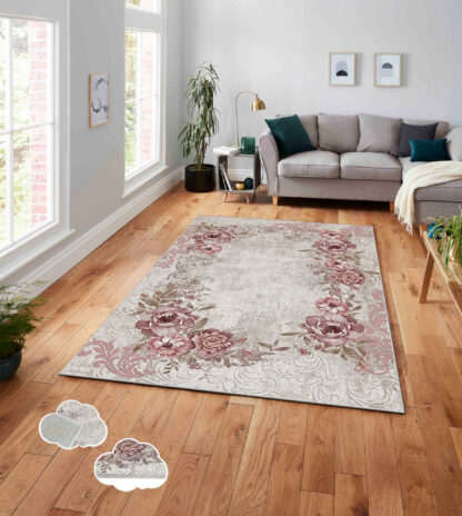 ASIR Koberec 160 x 230 PINK béžová