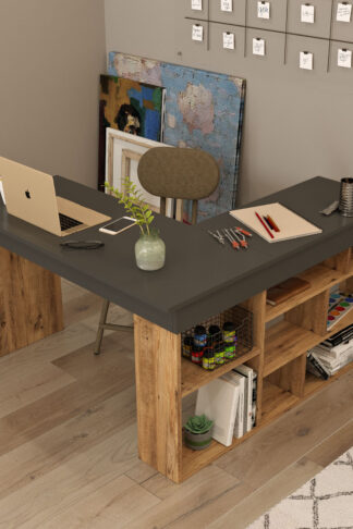 ASIR Stôl ELK borovica atlantic black