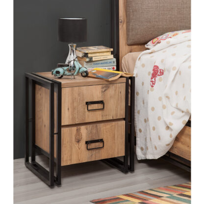 ASIR Nočný stolík COSMO atlantic pine black