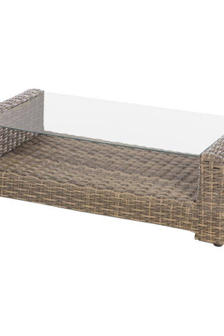 Deokork Ratanové konferenčný stolík BORNEO 122 x 62 cm (hnedá)