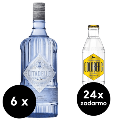 6 x Citadelle Gin Original Magnum + 24 x Goldberg Tonic zadarmo