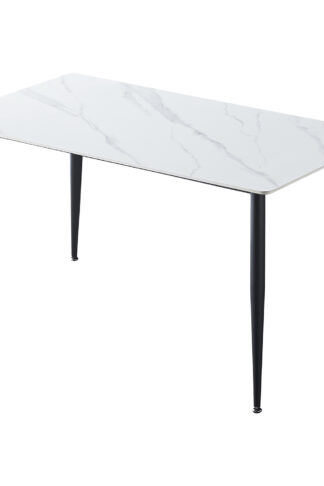 Jedálenský stôl ADRIA 140x80 biely mramor
