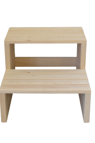 Hanscraft Schodíky k vírivke NATURAL - 2 nášľapy (60 cm)