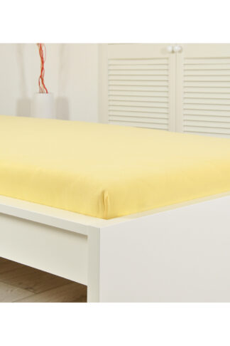 Prestieradlo jersey IDEAL 90x200 žlté