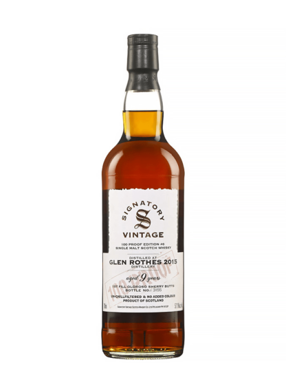 Signatory 100 Proof Glenrothes 2015
