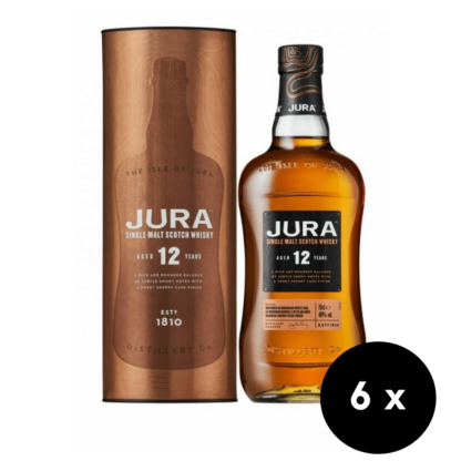 6 x  Jura 12 Y.O. Single Malt Whisky