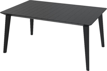 Deokork Záhradný plastový stôl LIMA 157x80 cm (antracit)