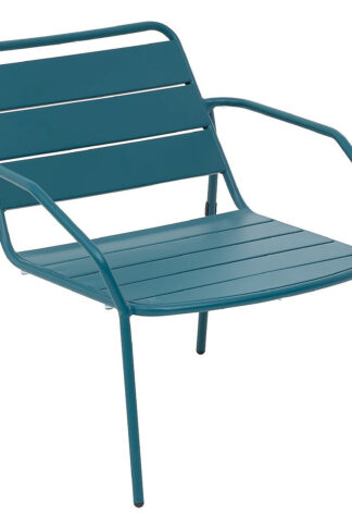 Hliníkové relaxačné kreslo RUBBY (tyrkysová)