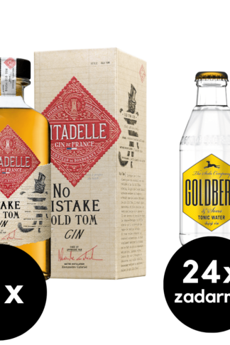 6 x Citadelle No Mistake Old Tom Gin + 24 x Goldberg & Sons tonic zadarmo