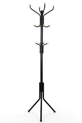 SONGMICS Kovový vešiak na oblečenie 182cm čierny