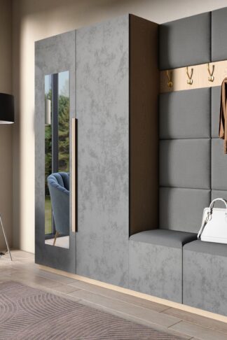 Eltap Čalúnený panel SET QUADRATTA 100x200 sivý