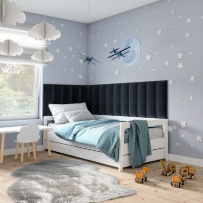 Eltap Čalúnený panel SET QUADRATTA 300x60 tmavomodrý