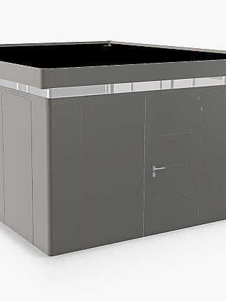 Biohort Záhradný domček BIOHORT Casanova 430 × 530 cm (sivý kremeň metalíza) Orientácia dverí vľavo