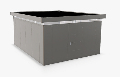 Biohort Záhradný domček BIOHORT Casanova 430 × 530 cm (sivý kremeň metalíza) Orientácia dverí vľavo
