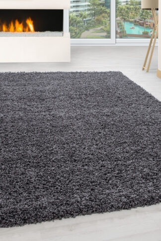 ASIR Koberec 200 x 290 PLAIN tmavo sivý