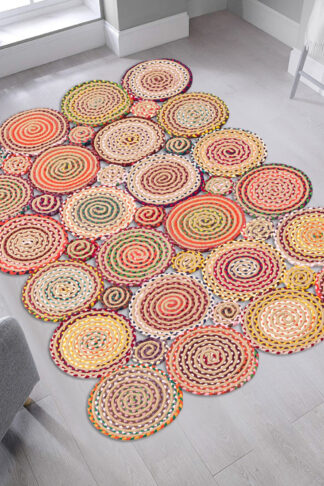 ASIR Koberec 120 x 180 CIRCLES oranžová