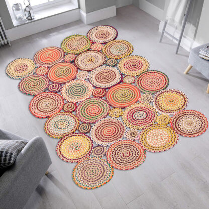 ASIR Koberec 120 x 180 CIRCLES oranžová
