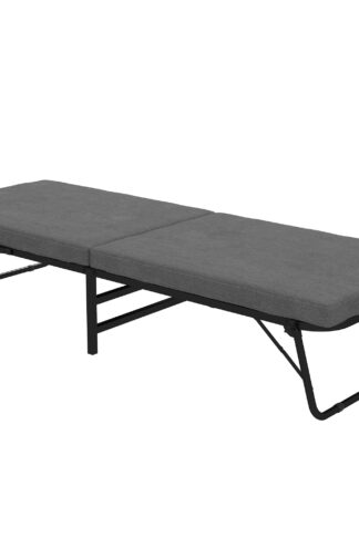 HOMCOM Rozkladacia posteľ pre hostí 70 x 190 cm tmavo sivá